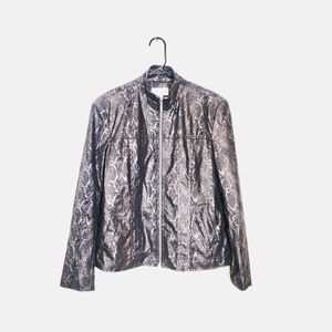 ⭐Erin London | Faux Snakeskin Jacket